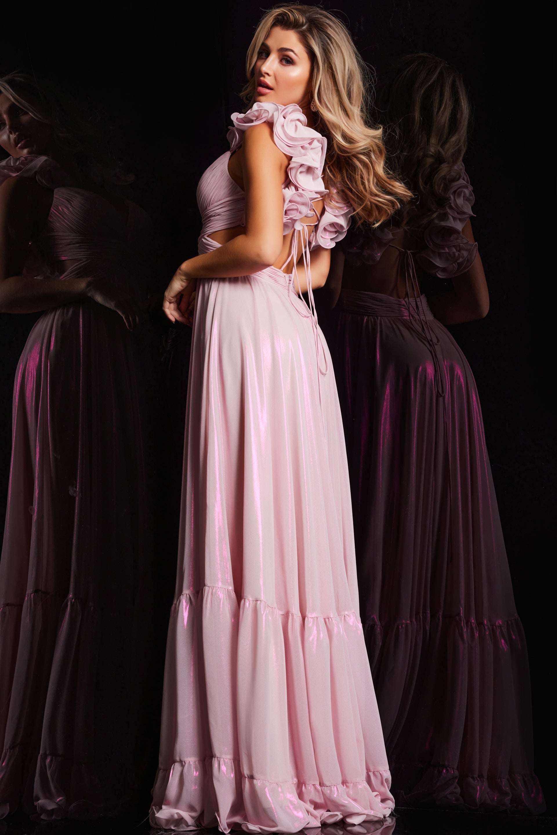 Jovani 26248 Pleated Bust Long Formal Prom Dress