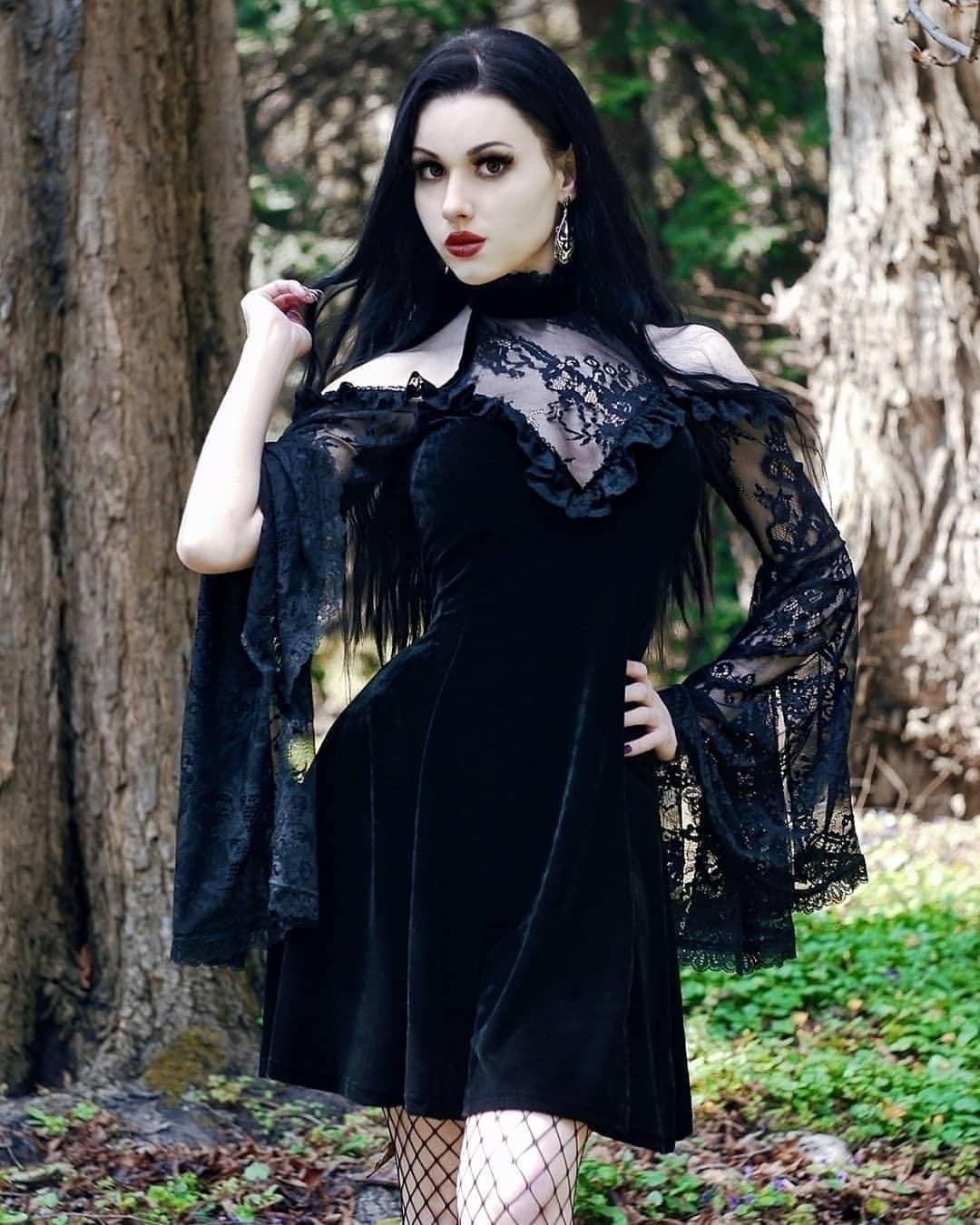 Halloween Gothic Dress Goth Lolita Y2K Mini Black Draped Bodycon Vintage Birthday for Women Satin Spring