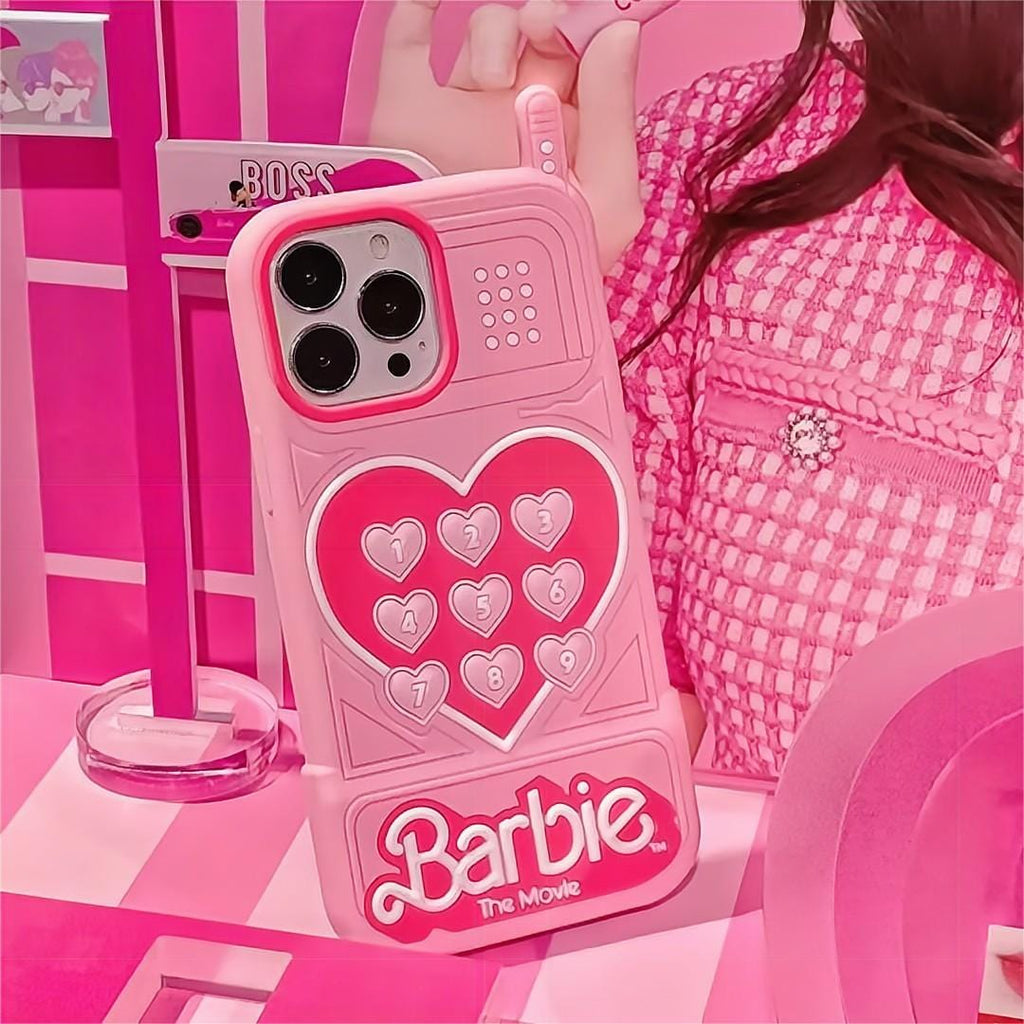 Pink Barbie Heart iPhone Case