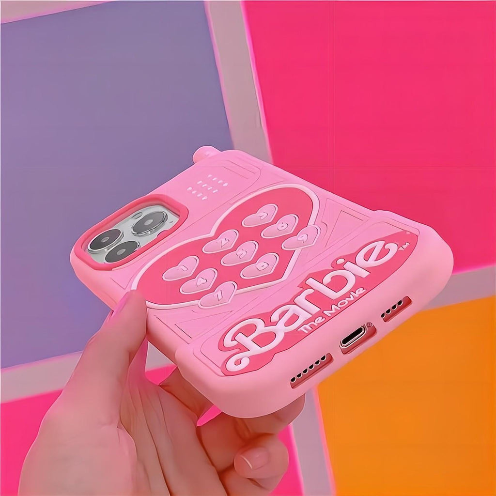Pink Barbie Heart iPhone Case